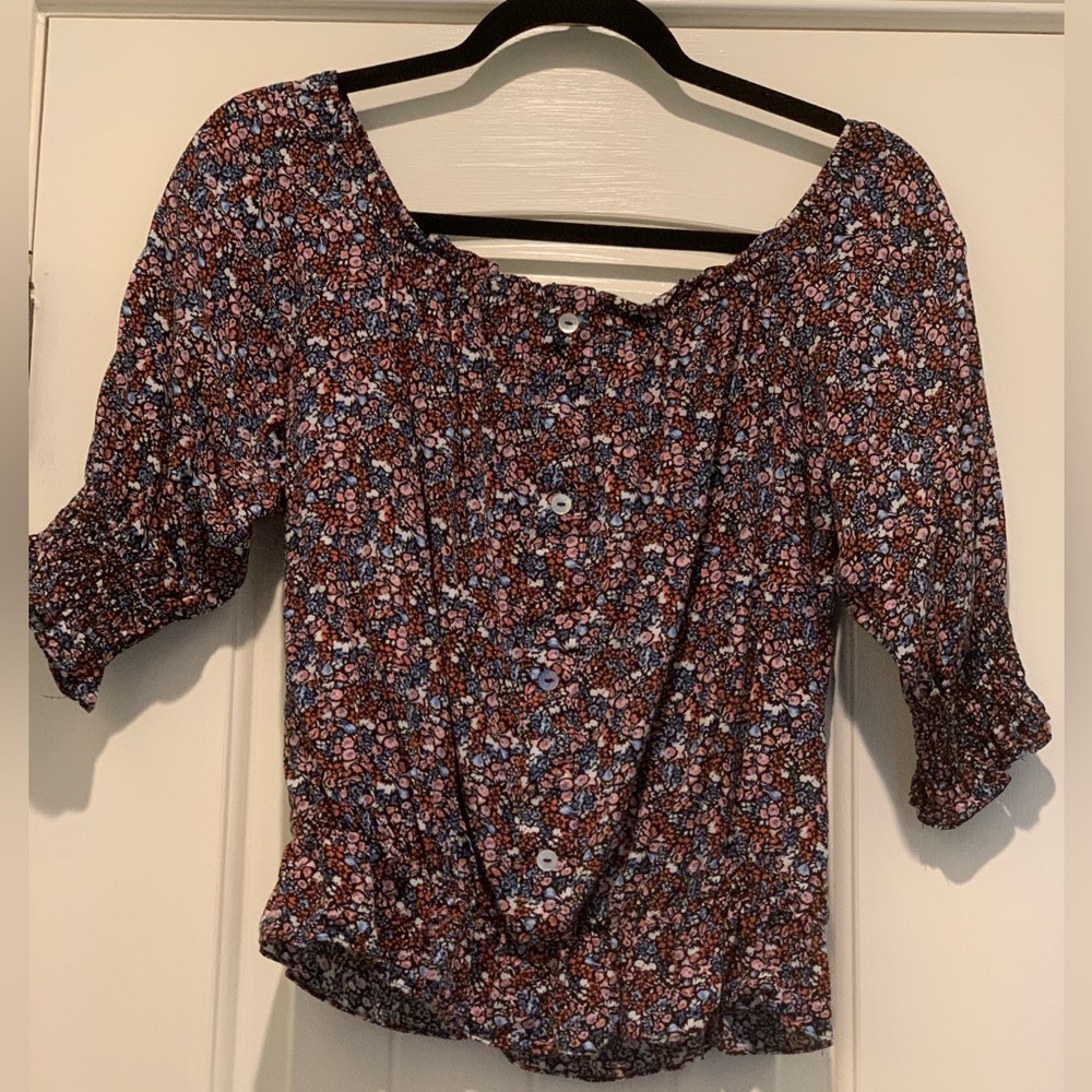 Cuidado Con el Perro| Large Floral Boho Top